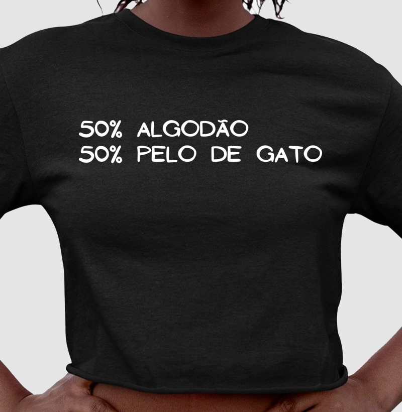 Cropped 50% pelo de gato