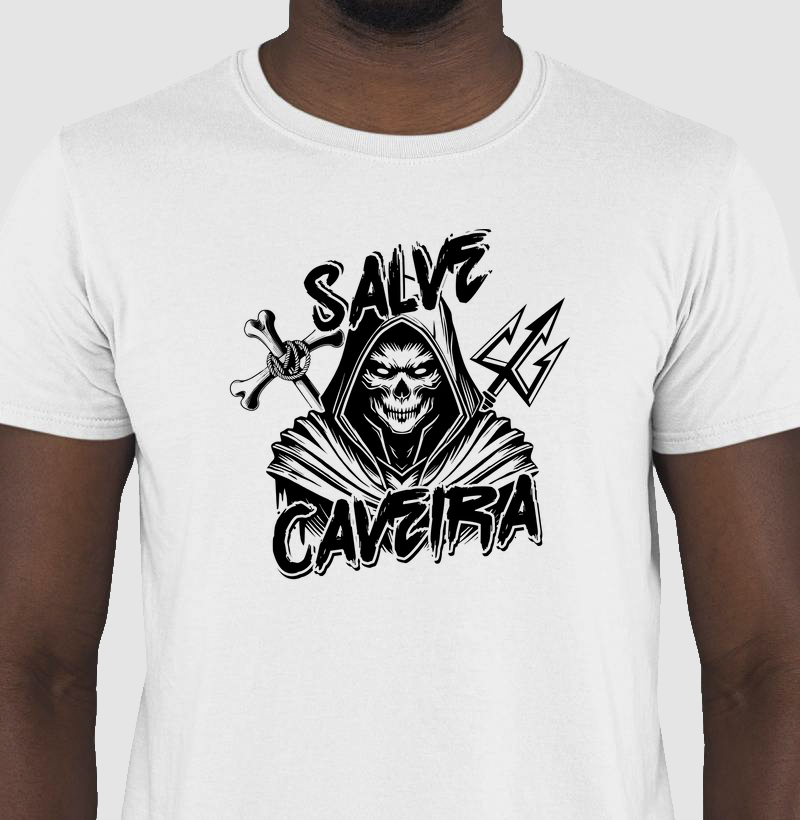 Camiseta Umbanda Salve Caveira