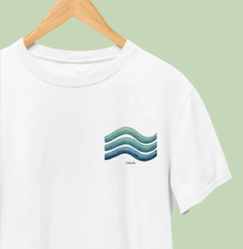 Camiseta Algodão Peruano Wave - Coleção Mahalo