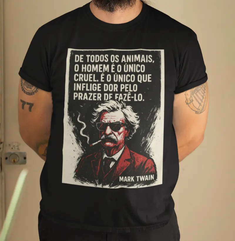 O homem é o único cruel.