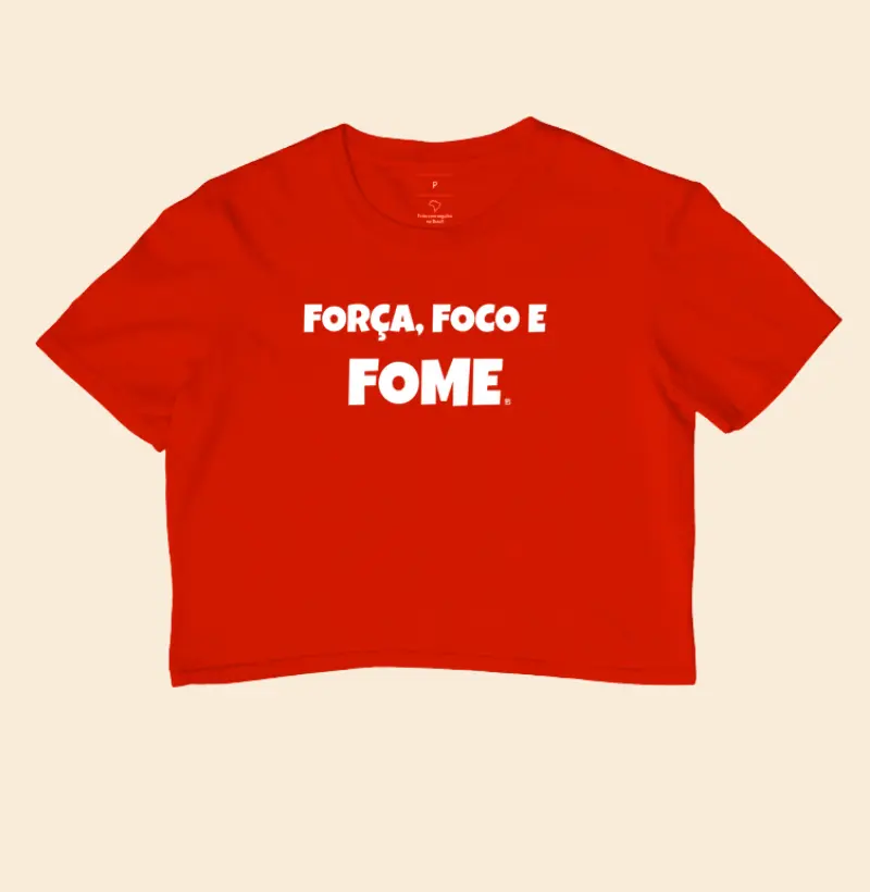 Cropped Força, foco e fome  