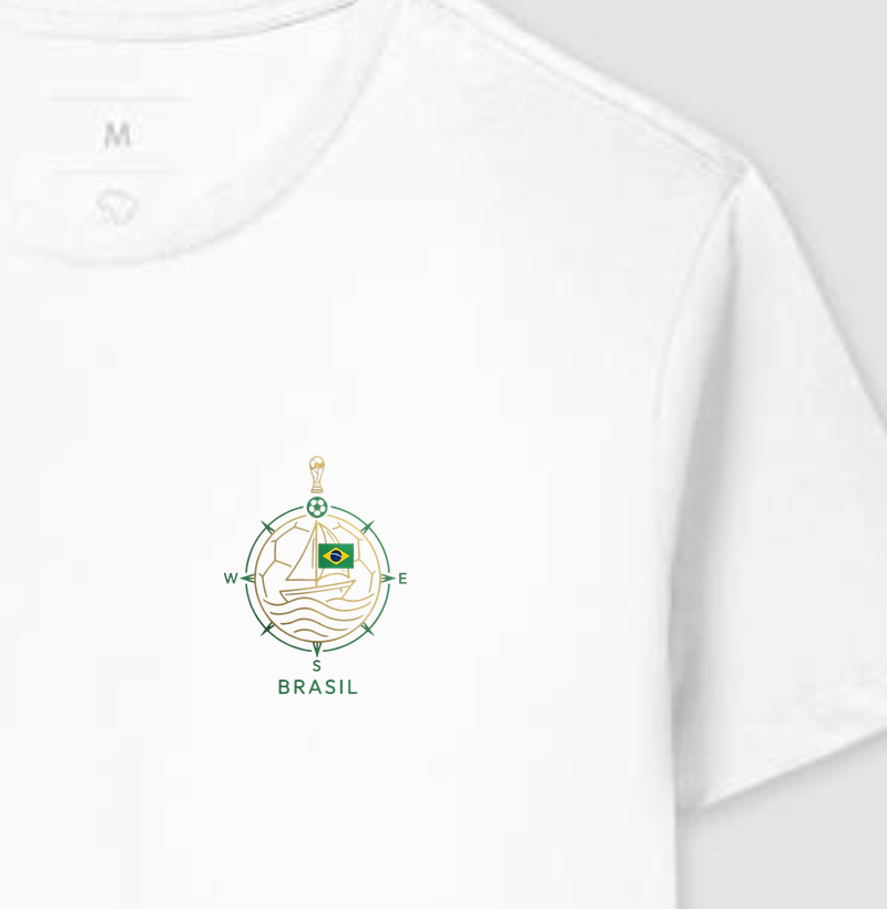 Brasil Copa Minimalista - Algodão 30.1 