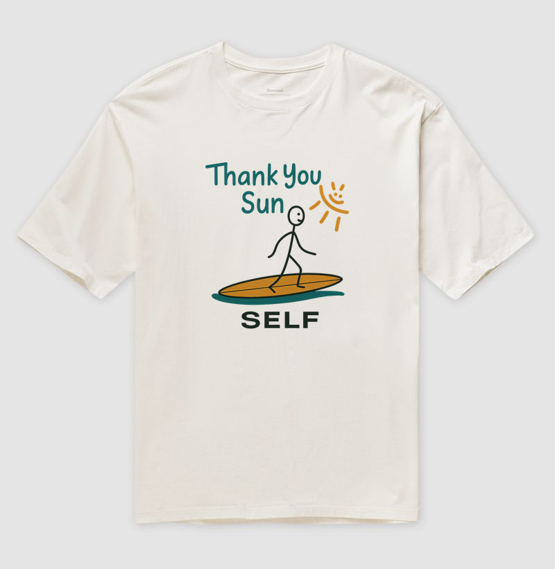 THANK YOU SUN - Camiseta Oversized
