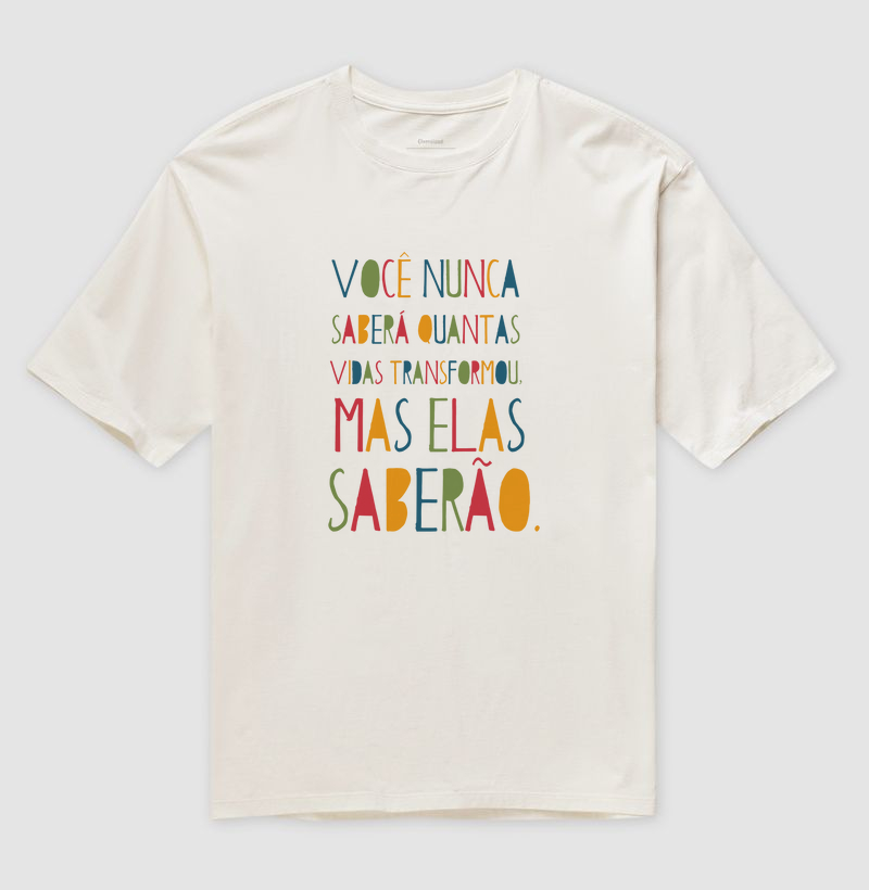 Camiseta Oversized | Transformar vidas