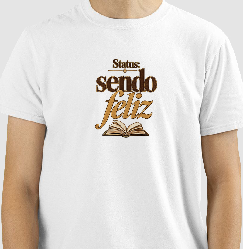 Status: Sendo Feliz - Camiseta