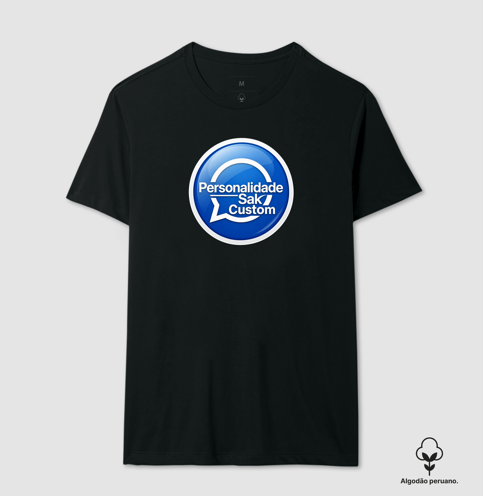 Personalidade Sak & Custom - Camiseta Algodão Peruano
