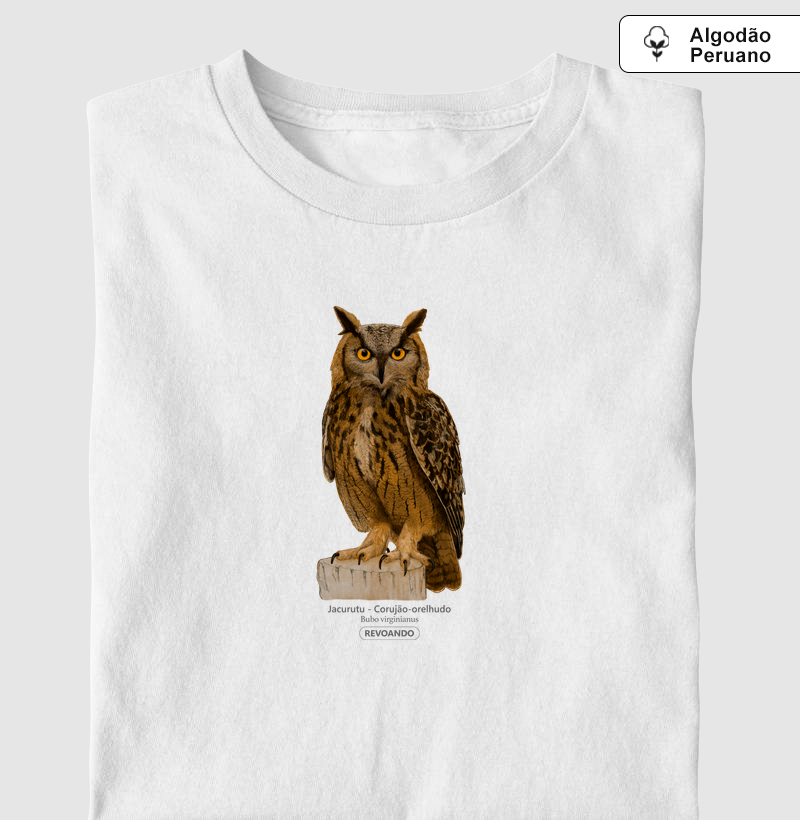 Aves do Brasil - Jacurutu - Corujão-orelhudo - Algodão Peruano