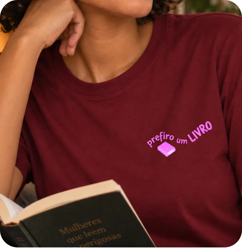 Camiseta Prefiro um Livro