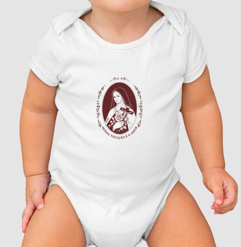 Body - Santa Teresinha do Menino Jesus - Body Infantil