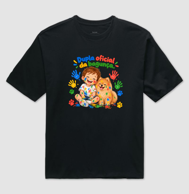 Dupla Oficial da Bagunça - Camiseta Oversized