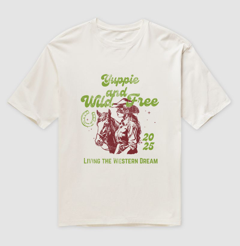 Camiseta Oversized - Yuppie And Wild