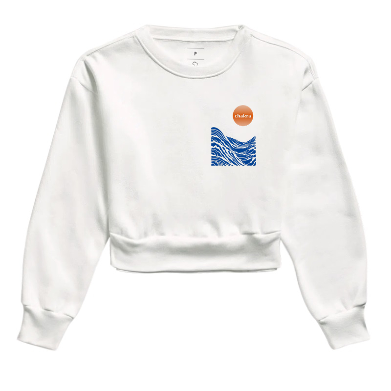 Cropped Moletom - Ondas