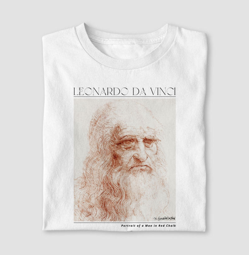 Portrait of a Man in Red Chalk - Leonardo da Vinci 