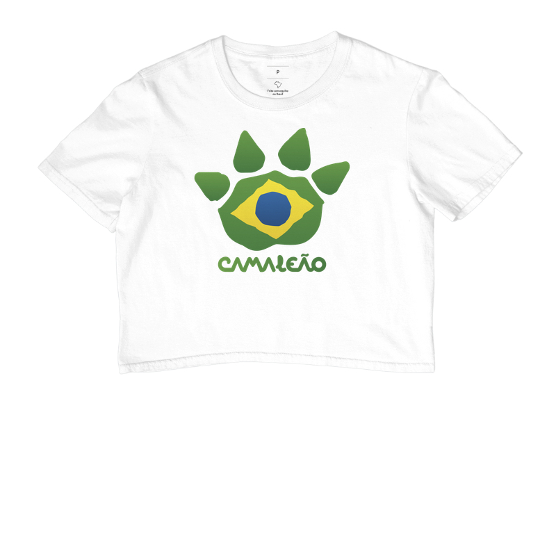 Cropped Camaleão - Bandeira do Brasil