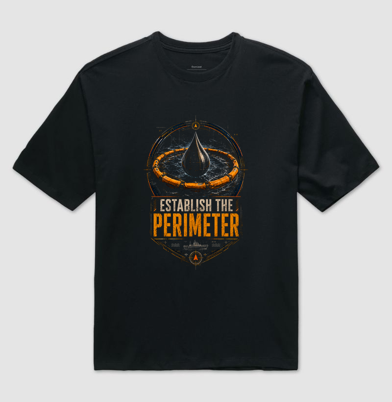 Oil Spill, Establish the Perimeter - Camiseta Oversized
