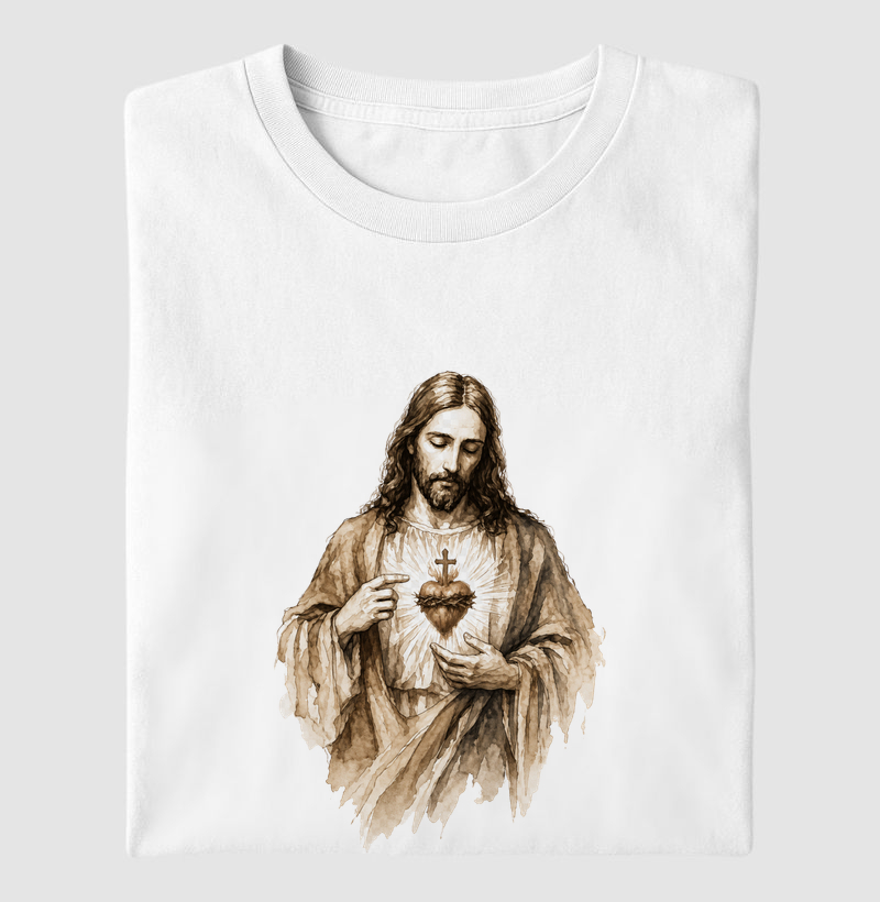 Camiseta Sagrado Coração de Jesus