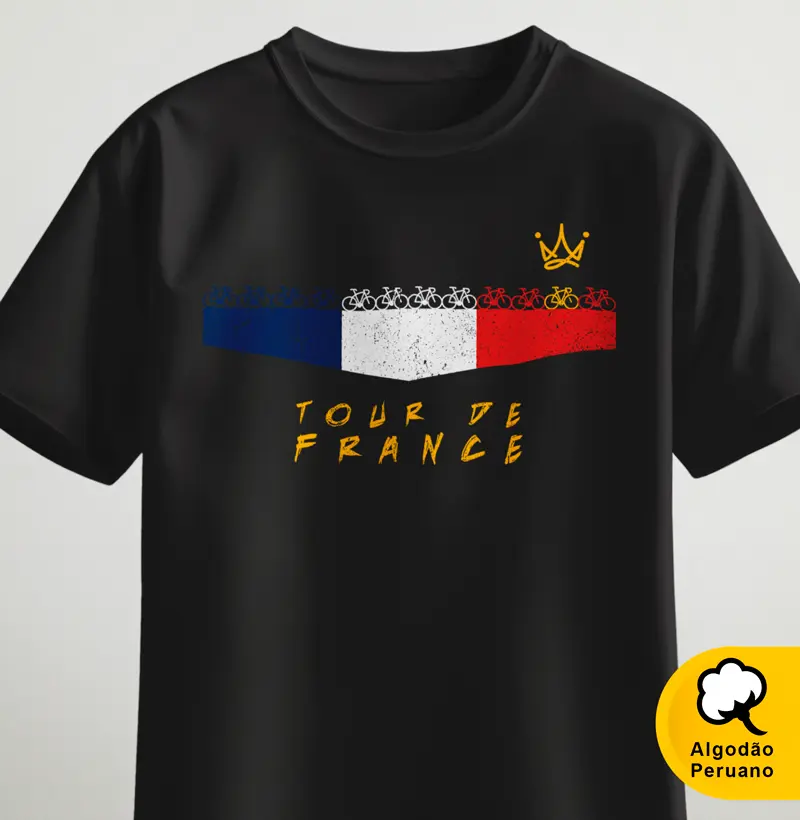 Bandeira e pelotão - Tour de France