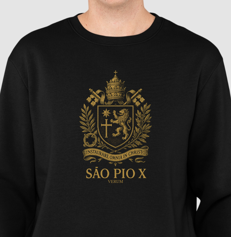 Suéter de moletom São Pio X