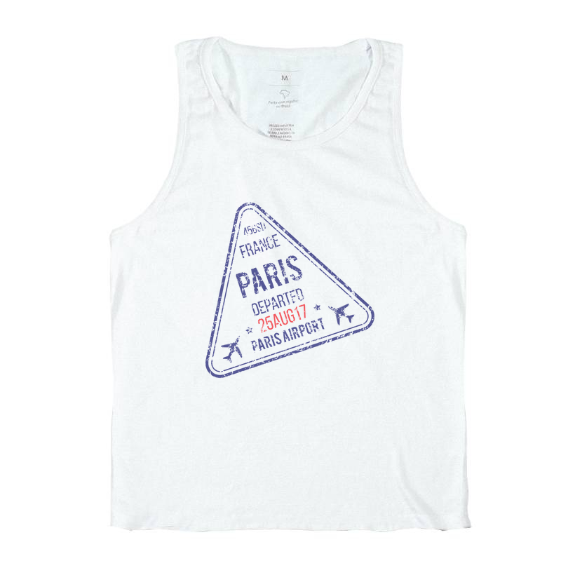 Camiseta Viagem - Carimbo Paris Departed