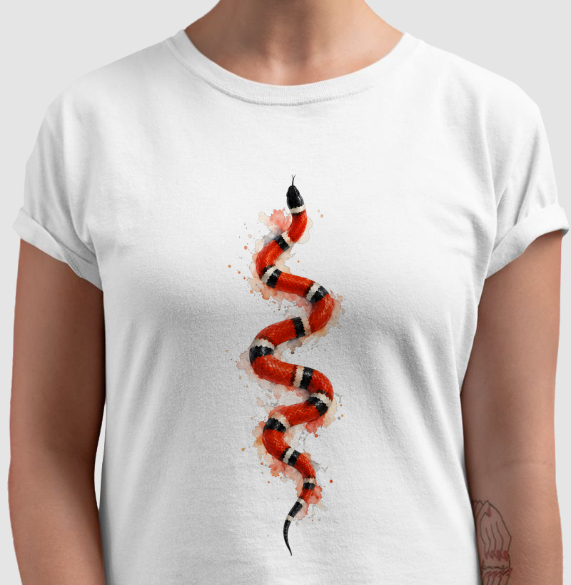 Camiseta Cobra Coral - Camiseta