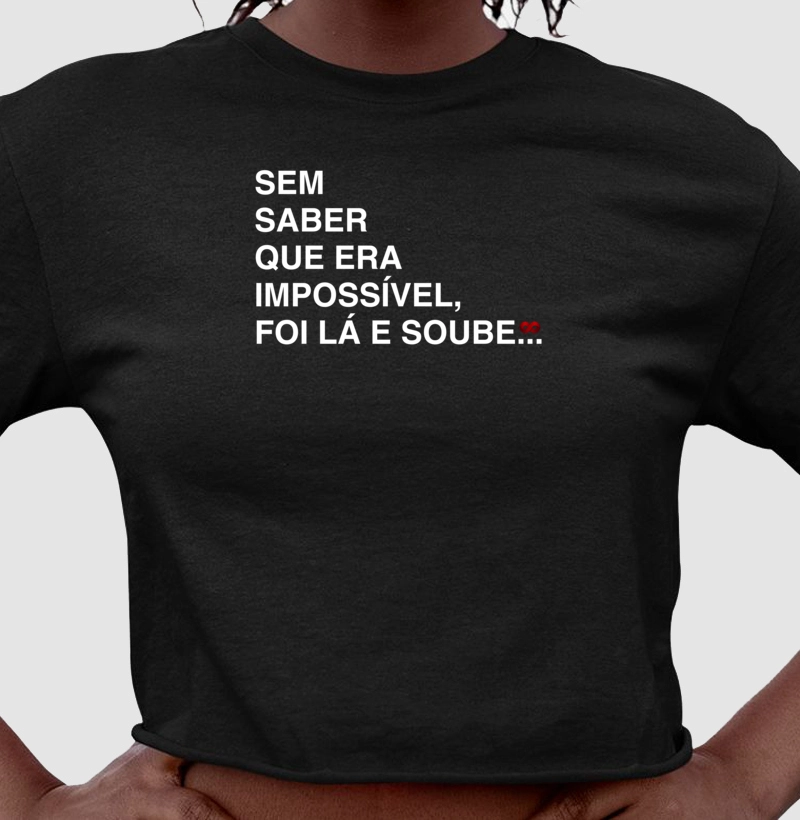 Camisa sem saber impossível
