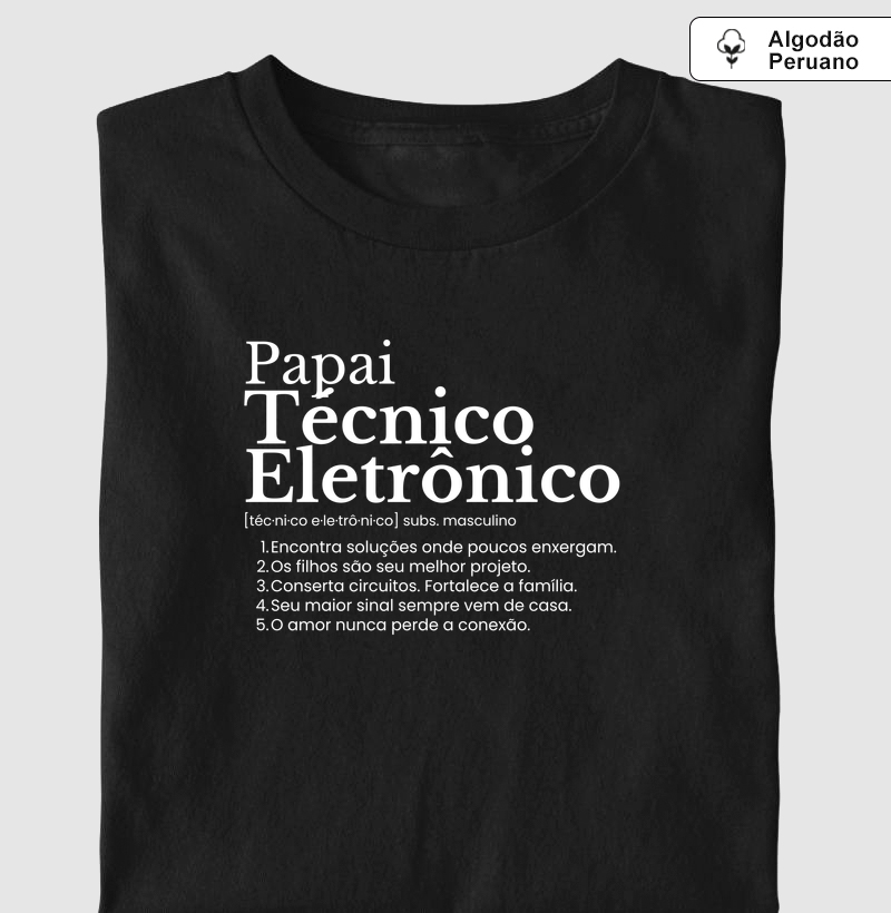 Papai Técnico Eletrônico - definição (algodão peruano)