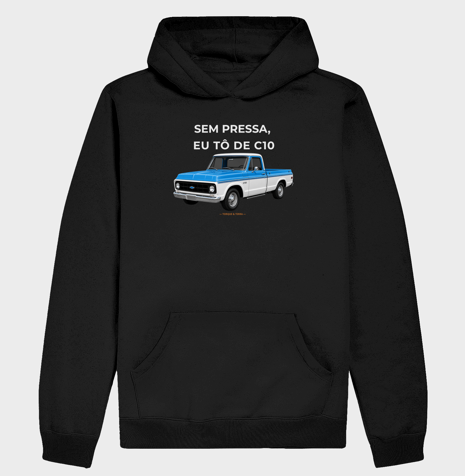Sem pressa, eu tô de C10 - azul e branca