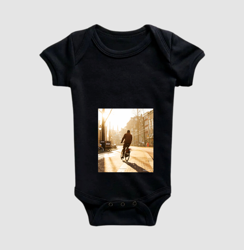 Camiseta Ciclista em Amsterdã Bolso