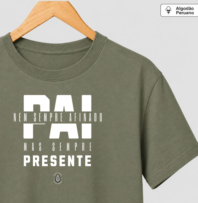 Camiseta Algodão Peruano Nem sempre afinado... Sempre presente