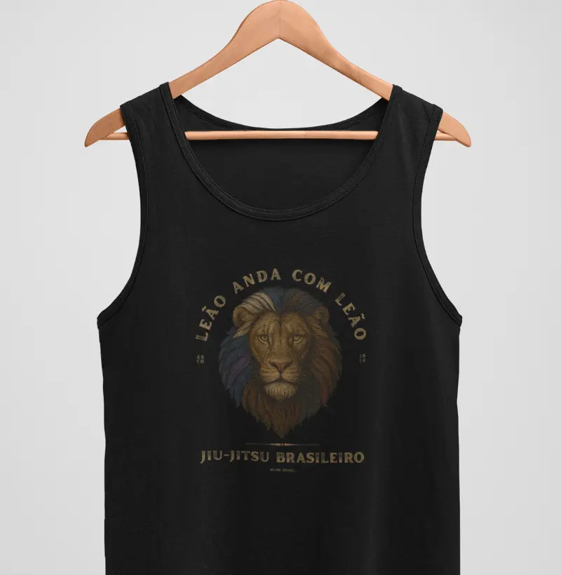 TankTop Leão Anda Com Leão