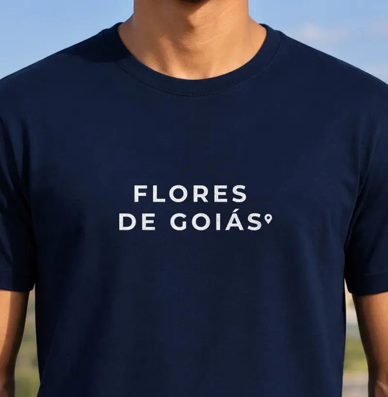 Flores de Goiás | Pin GO - Camiseta