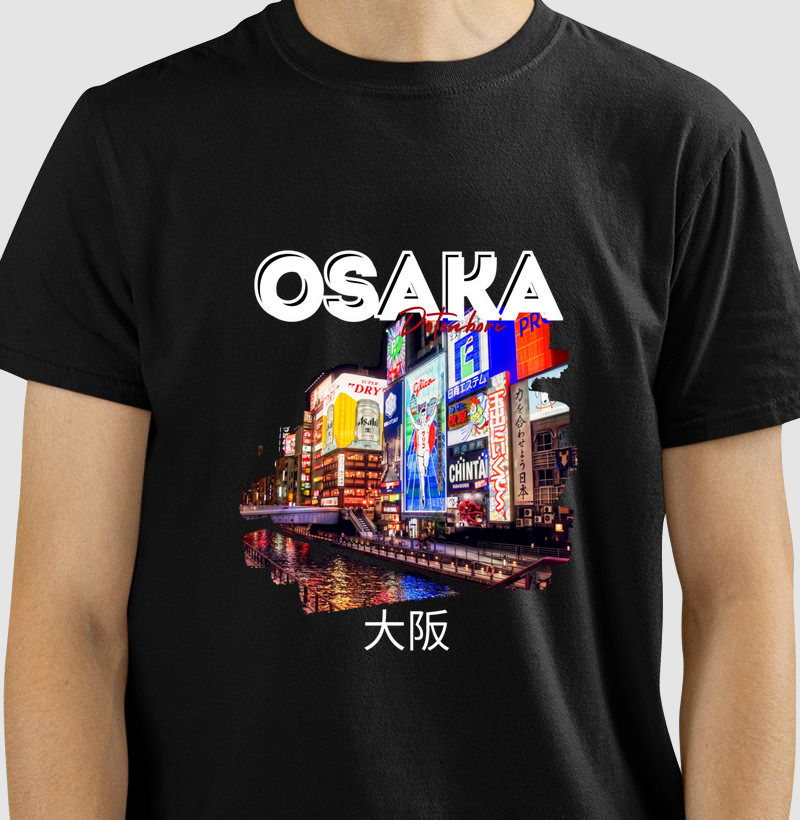 Camiseta Osaka Dotonbori - Masculina/Feminina