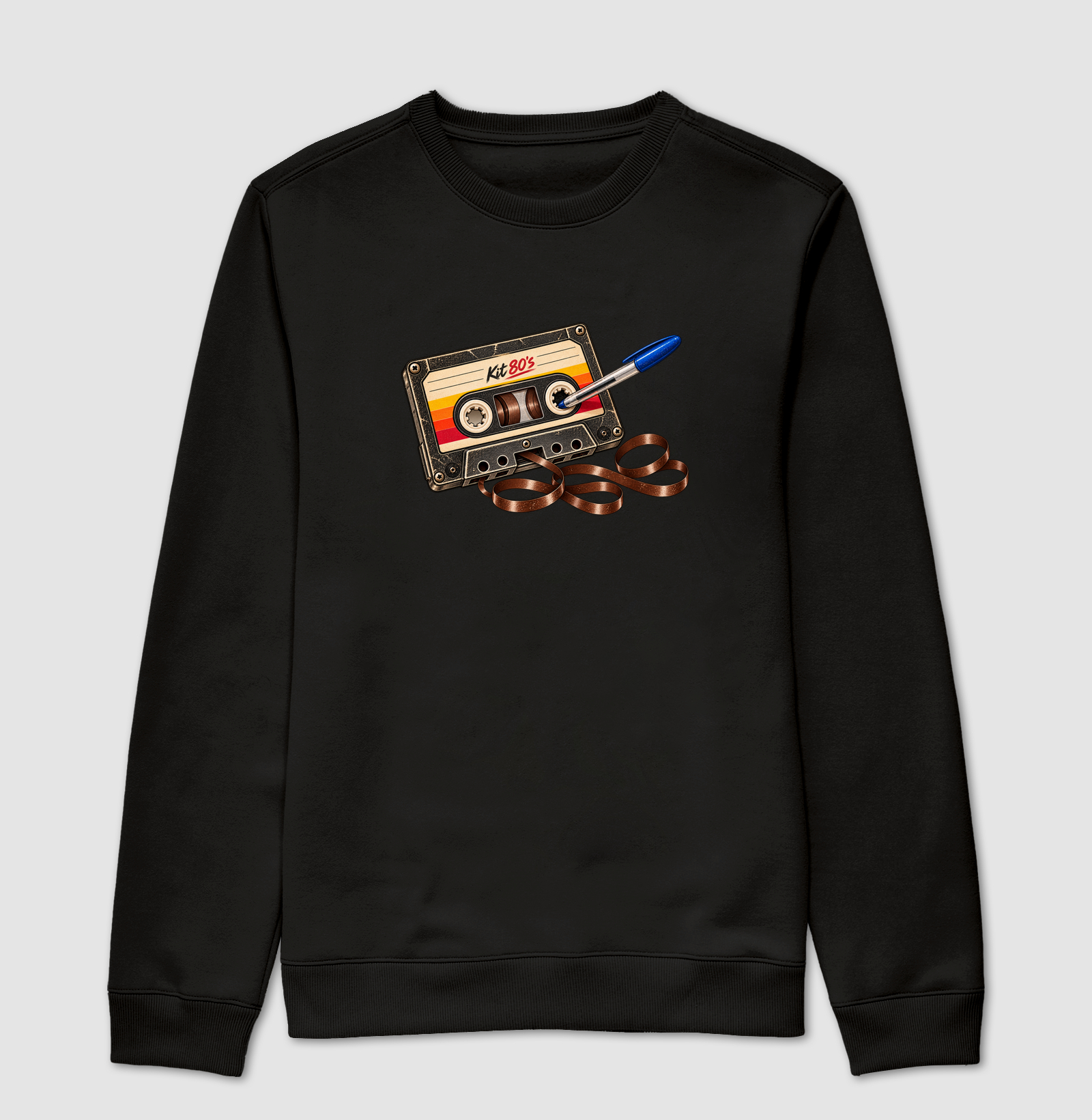 Kit Cassete 80's - Suéter Moletom