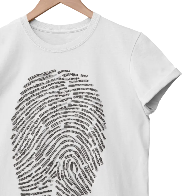 96 - MINHA DIGITAL TEM SAMBA (BRANCO E PRETO)