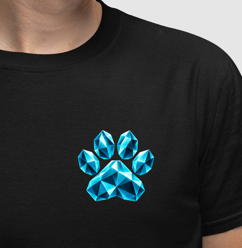 Pata Azul Cubista - Camiseta