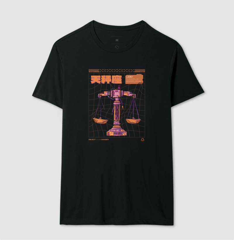 Camiseta Signos Libra Cibernético