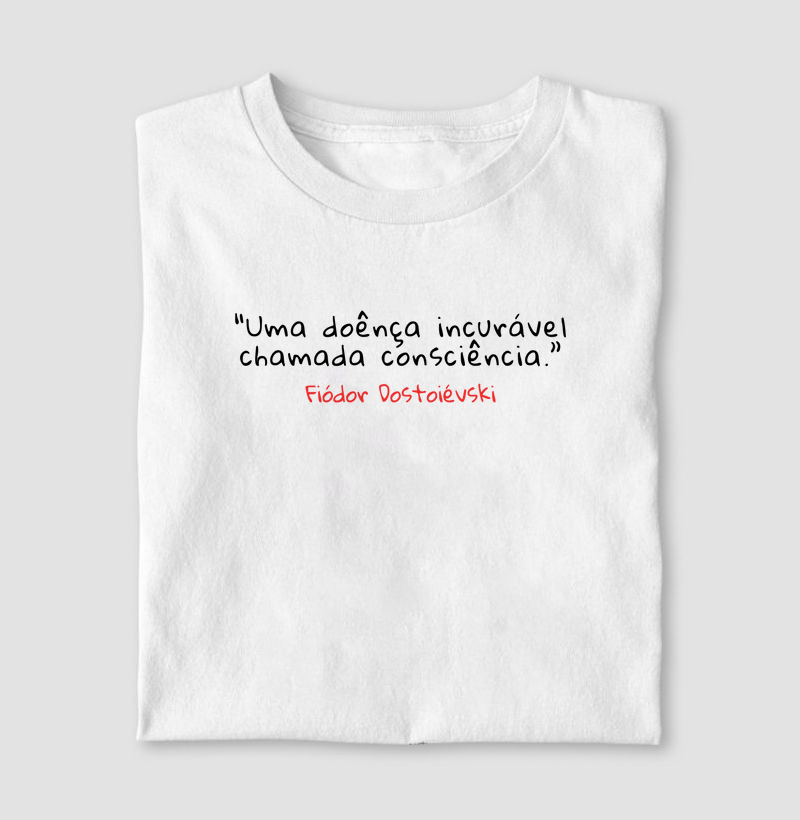 Camiseta Fiódor Dostoiévski Consciência