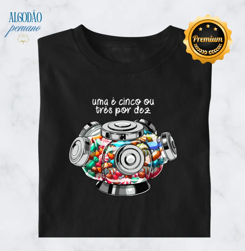 Baleiro Giratório: uma bala é cinco ou três por dez