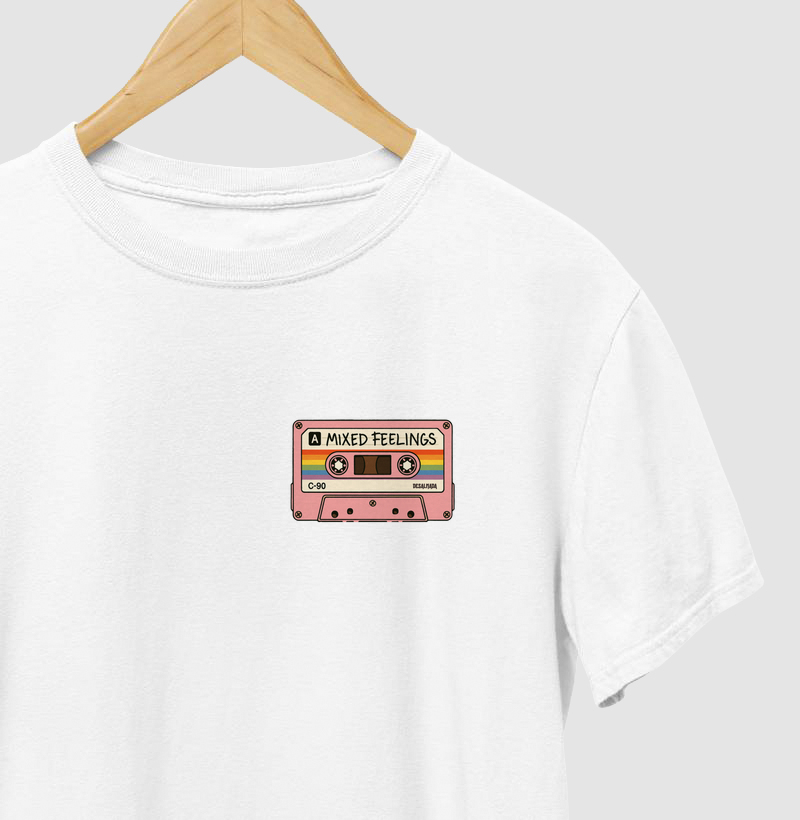Camiseta MIXED FEELINGS TAPE (rosa)