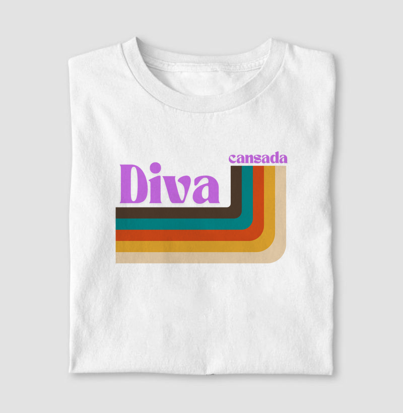 Camiseta Diva Cansada Stripes