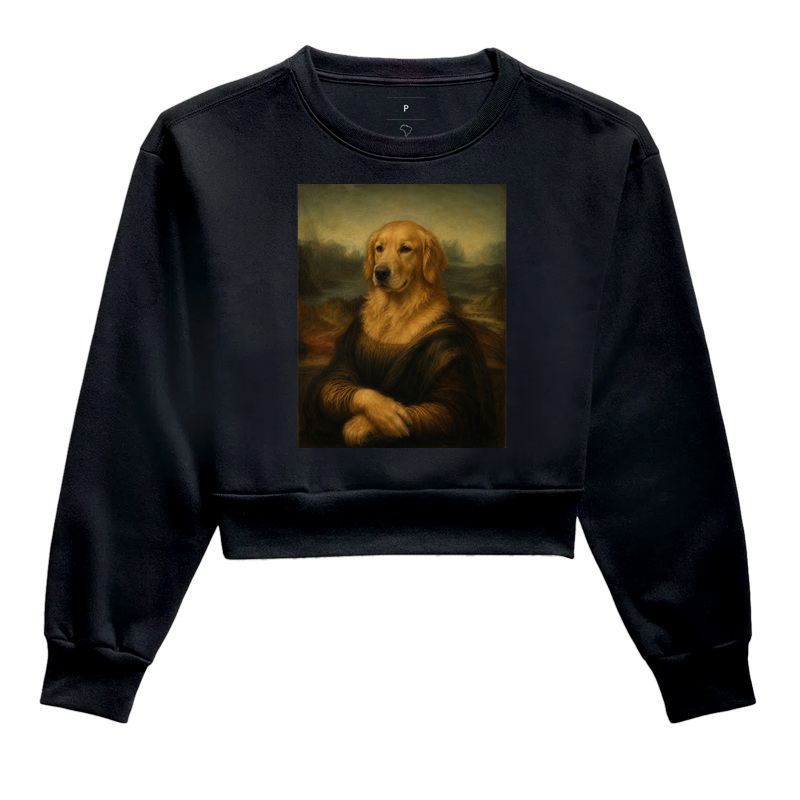 Golden Lisa - Cropped Moletom