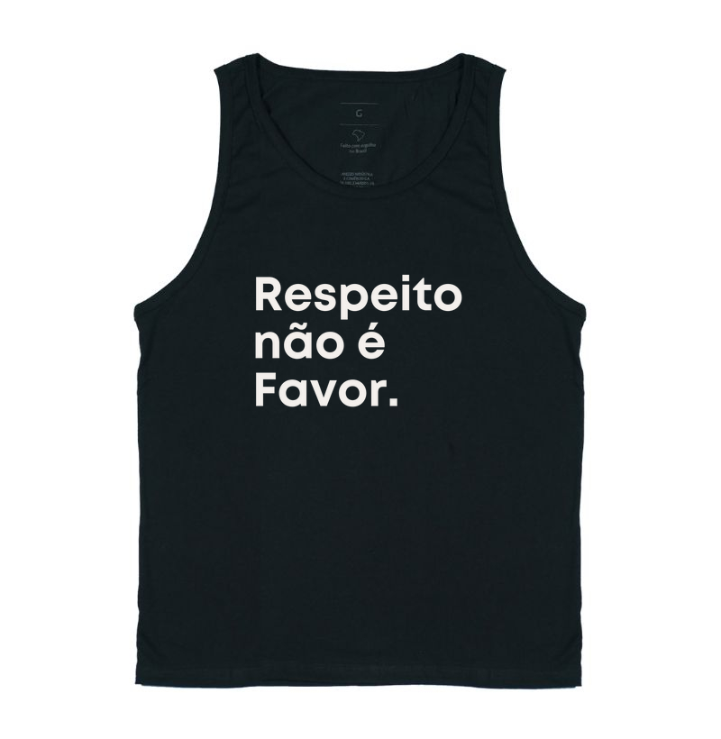 Respeito, não é favor