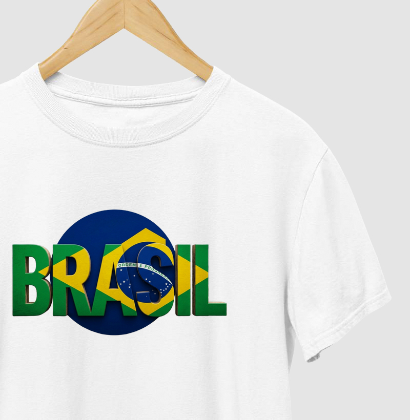 Brasil em cores e bandeira