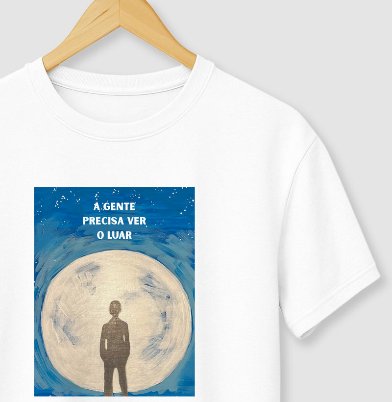 Camiseta Gilberto Gil "A gente precisa ver o luar"