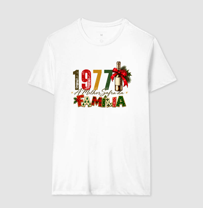 Camiseta Algodão Peruano A Melhor Safra da Família 1977