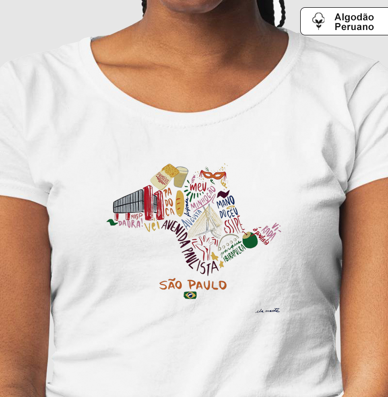 Camiseta Algodão Peruano Alma Paulista