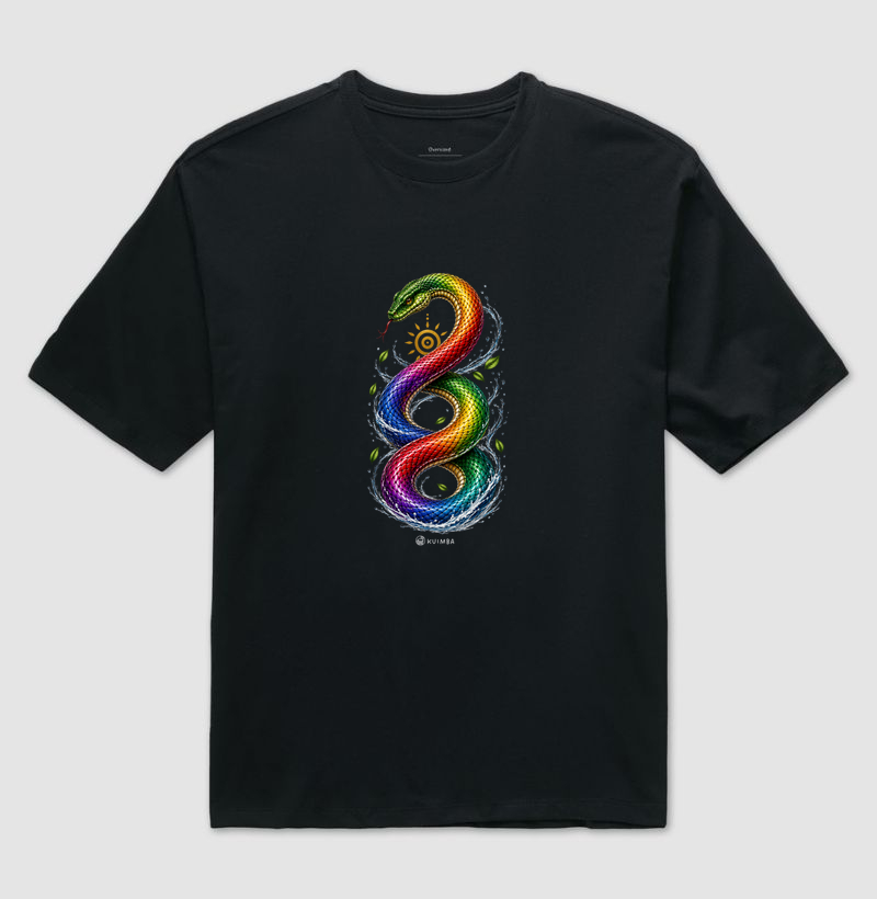 Serpente arco-íris - Camiseta Oversized