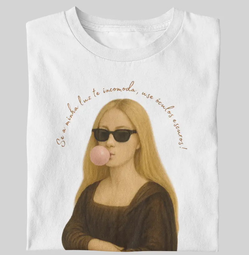 Se a minha luz te incomoda, use óculos escuros! (Loira lisa)