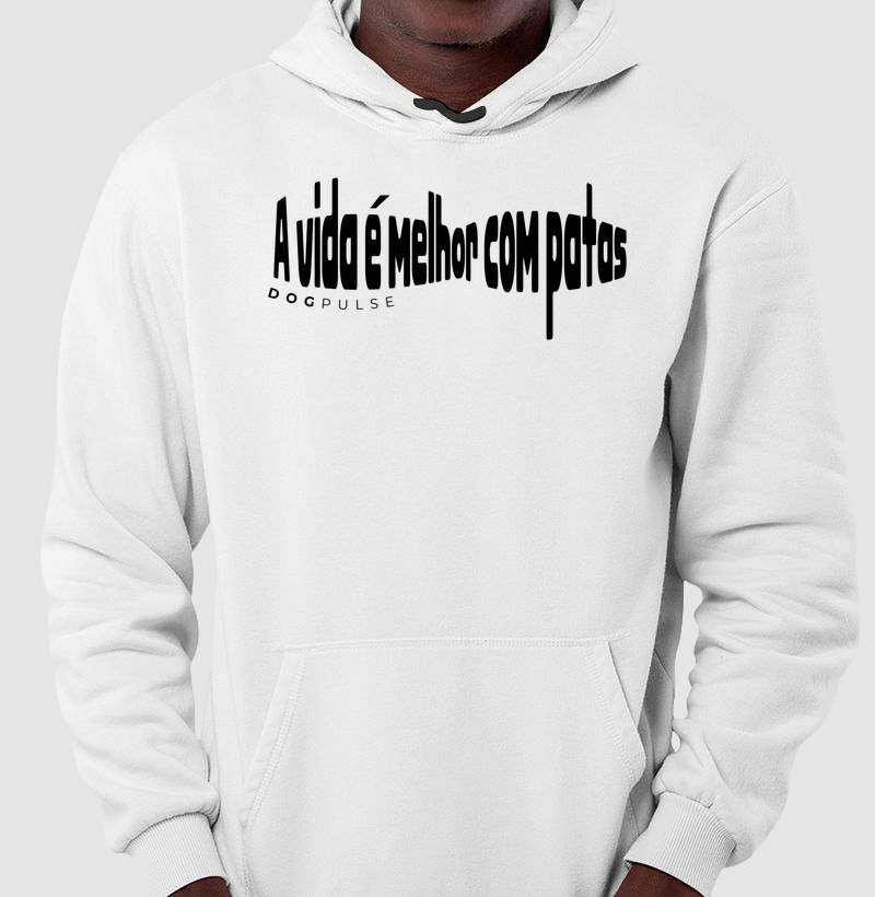 Moletom A vida é melhor com patas Dog Pulse