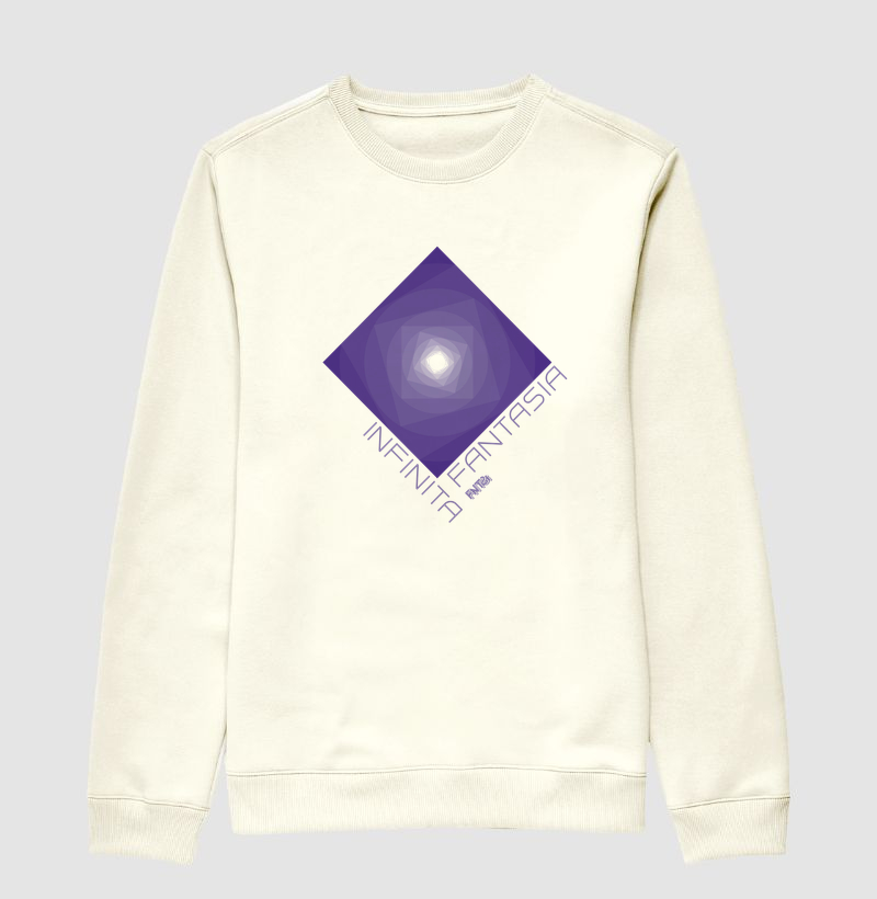 MOLETOM SUÉTER SLIM "INFINITA FANTASIA" / ROXO ESTAMPA GRANDE